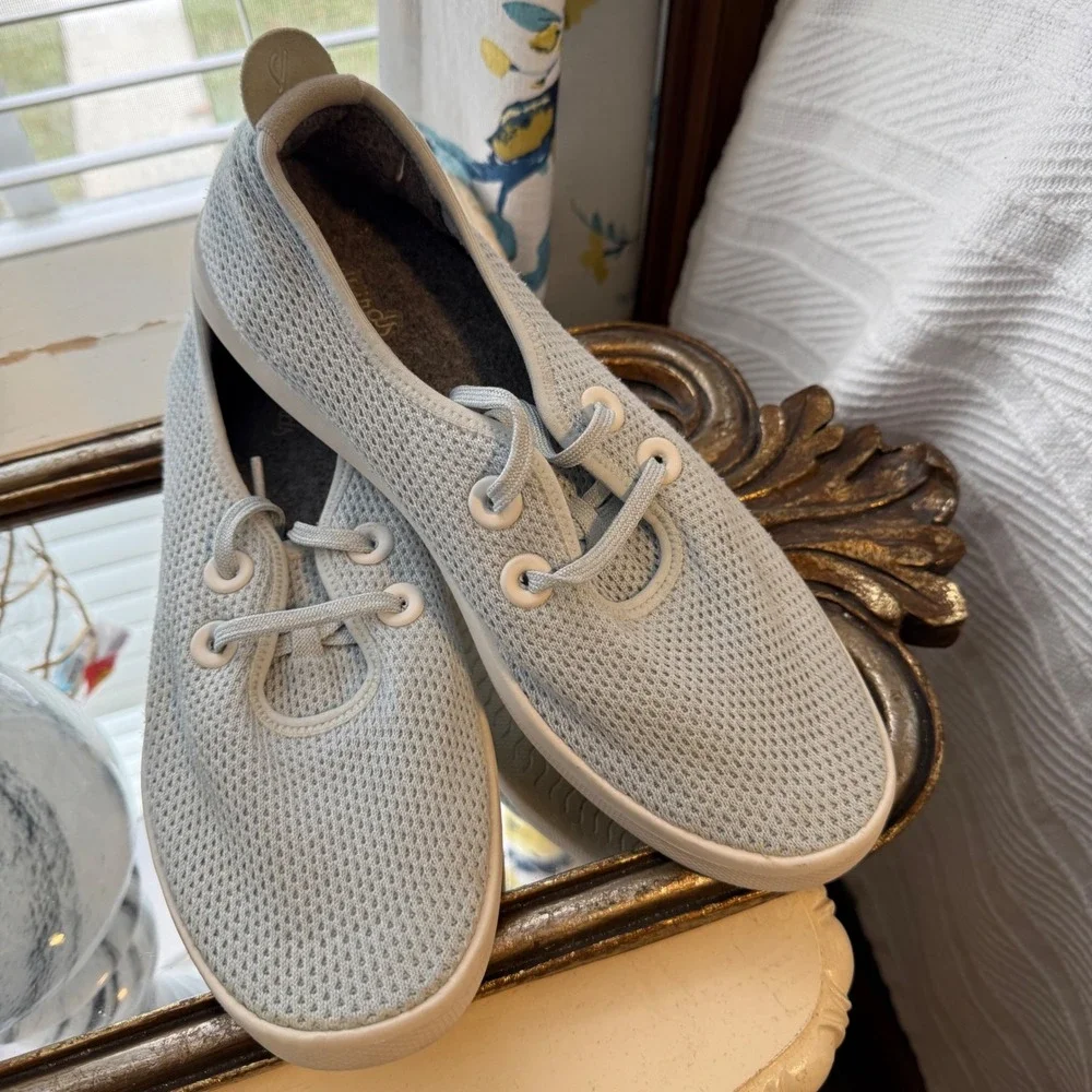 AllBirds‎ Tree Skippers Sneakers Tennis Shoes Boat Trackers Modern Light Blue 10